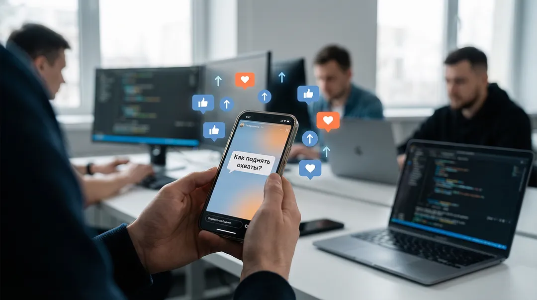 Промпты для сторис? 🤳 Подними охваты в 2 клика